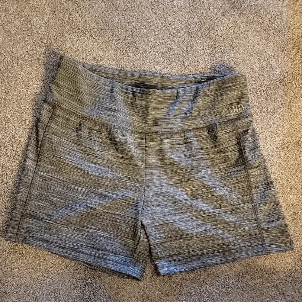Justice Girls' Heathered Charcoal Stretch Bike Shorts Size 16